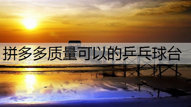 拼多多质量可以的乒乓球台