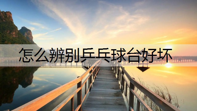怎么辨别乒乓球台好坏