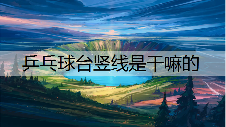 乒乓球台竖线是干嘛的